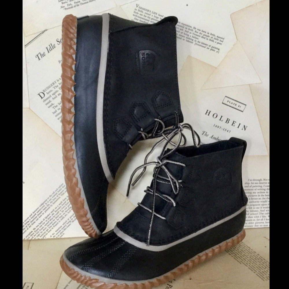 Sorel Leather Rubber Waterproof Lace Up Boot 40/9 - Picture 2 of 6